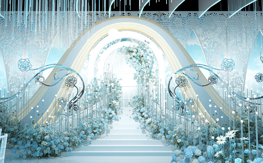 宝坻釡香烙馍村水晶厅效果展示